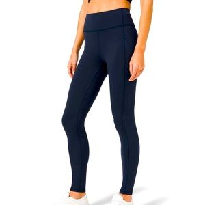Lululemon Invigorate High-Rise Tight 25” Navy Blue size 6